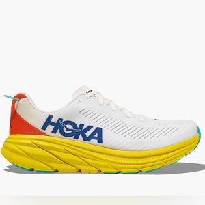 Hoka White and Yellow Sneakers